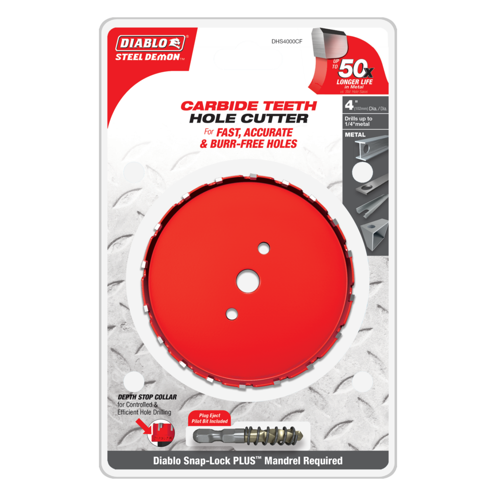 4" Steel Demon™ Carbide Teeth Hole Cutter