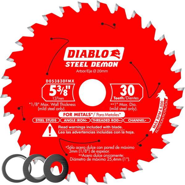 5-3/8" x 30-Teeth Steel Demon™ Carbide Saw Blade for Medium Metal