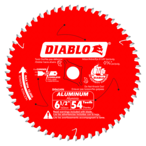 6-1/2" x 54-Teeth Saw Blade for Medium Aluminum