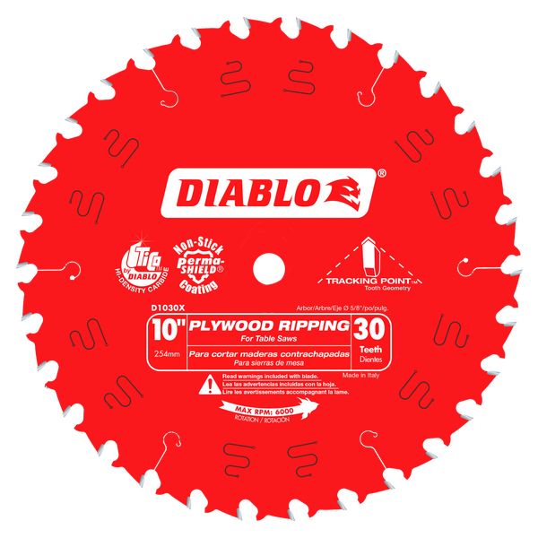 10" x 30-Teeth Plywood Ripping Saw Blade