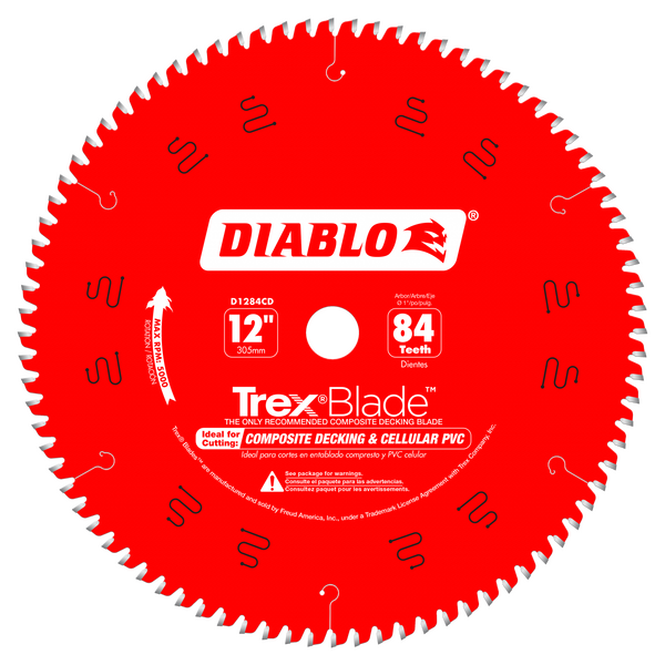 12" x 84-Teeth TrexBlade™ Saw Blade for Composites and Plastic