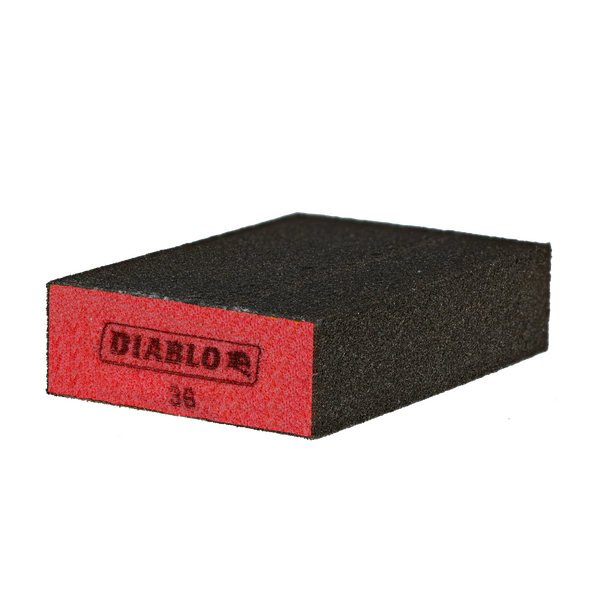 4" x 2-1/2" x 1" 36-Grit Flat Edge Sanding Sponge