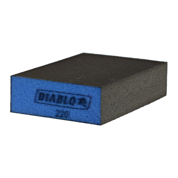 4" x 2-1/2" x 1" 220-Grit Flat Edge Sanding Sponge