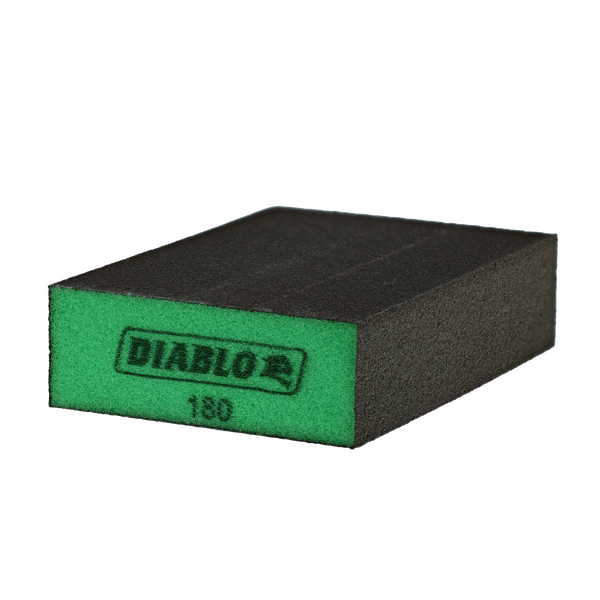 4" x 2-1/2" x 1" 180-Grit Flat Edge Sanding Sponge