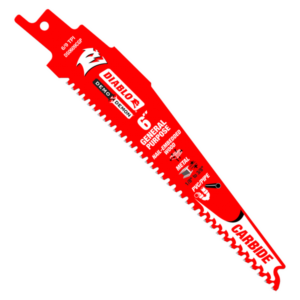 6" 6/9 TPI Demo Demon™ Carbide Teeth Reciprocating Saw Blades for General Purpose Cuts (3-Pack)