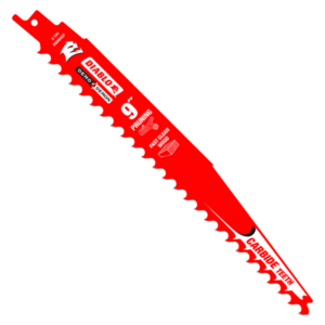 9" 3TPI Demo Demon™ Carbide Tipped Reciprocating Saw Blades for Pruning and Clean Wood (3-Pack)