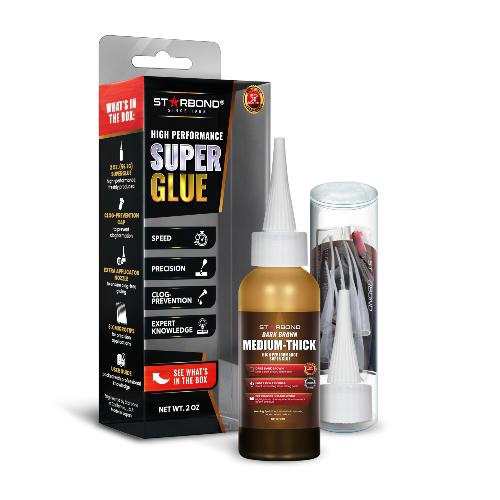 BR-500 Starbond "Dark" Brown Medium-Thick CA Glue (2oz)