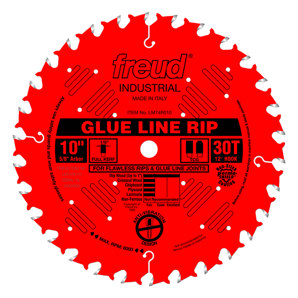 10" Industrial Glue Line Ripping Blade