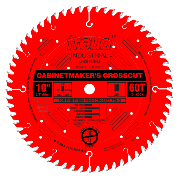 10" Cabinetmaker’s Crosscut Blade