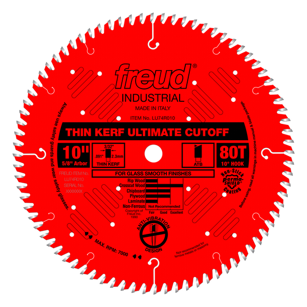 10" Thin Kerf Ultimate High Production Cut-Off Saw Blade