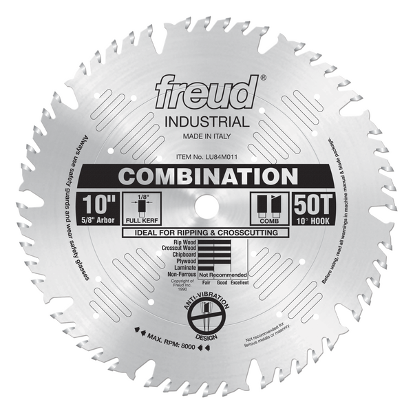 10" Combination Blade (Silver Ice Coating)