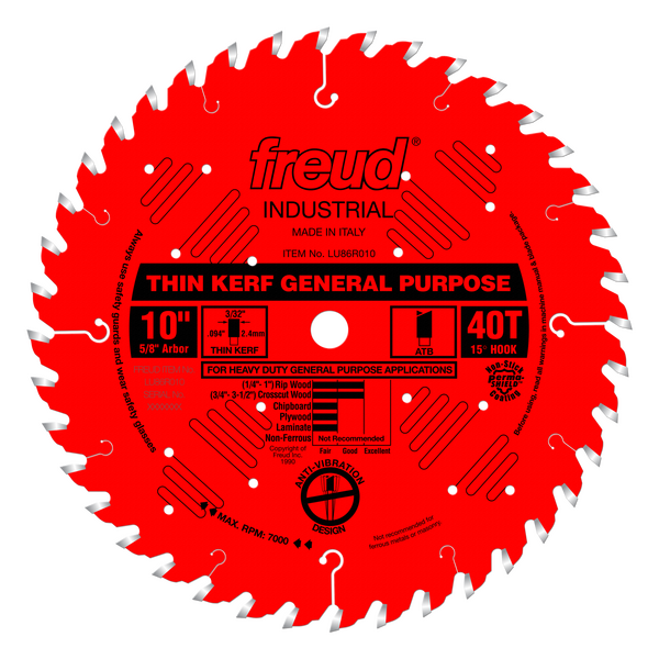 10" Thin Kerf General Purpose Blade
