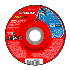 4-1/2" Type 27 Metal Dual Cut and Grind Disc