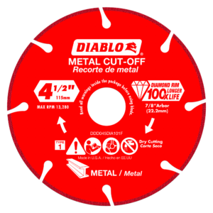 4-1/2" Diamond Metal Cut-Off Disc