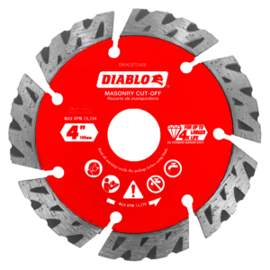 4" Diamond Segmented Turbo Masonry Cut-Off Blade