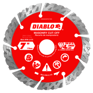 7" Diamond Segmented Turbo Masonry Cut-Off Blade