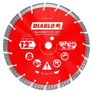 12" Diamond Segmented Turbo Masonry Cut-Off Blade