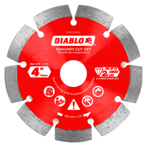 4" Diamond Segmented Masonry Cut-Off Blade