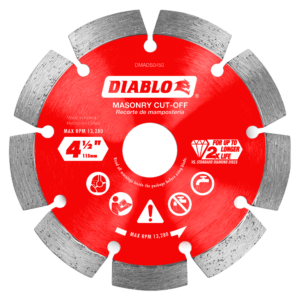 4-1/2" Diamond Segmented Masonry Cut-Off Blade