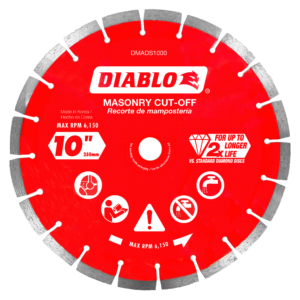 10" Diamond Segmented Masonry Cut-Off Disc