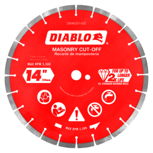 14" Diamond Segmented Masonry Cut-Off Blade