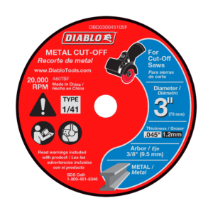 3" Metal Cut-Off Discs (5-pk)