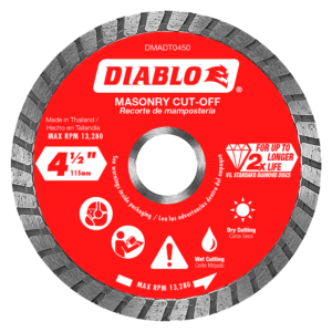 4-1/2" Diamond Turbo Masonry Cut-Off Disc