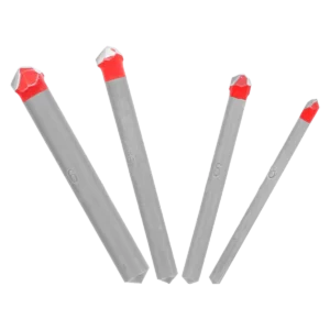4 pc Carbide-Tipped Drill Bit Set for Tile & Stone